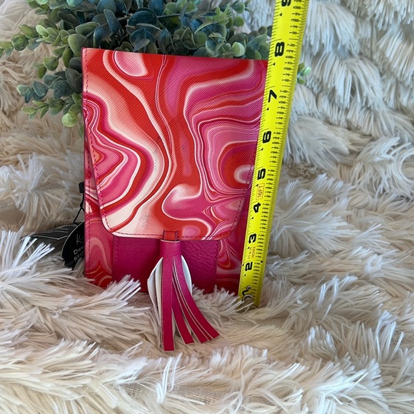 K. Carroll Pink Swirls Crossbody with RFID Protected Card Slots - Picture 7 of 11